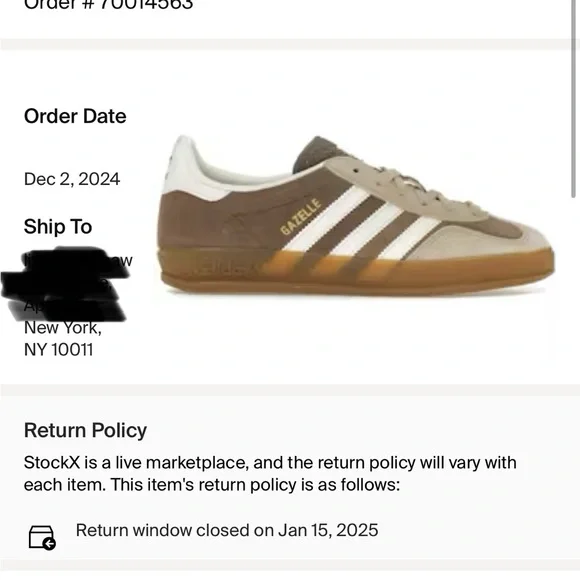 Adidas Gazelle Brown and White Sneakers Size US 4 - Picture 6 of 8